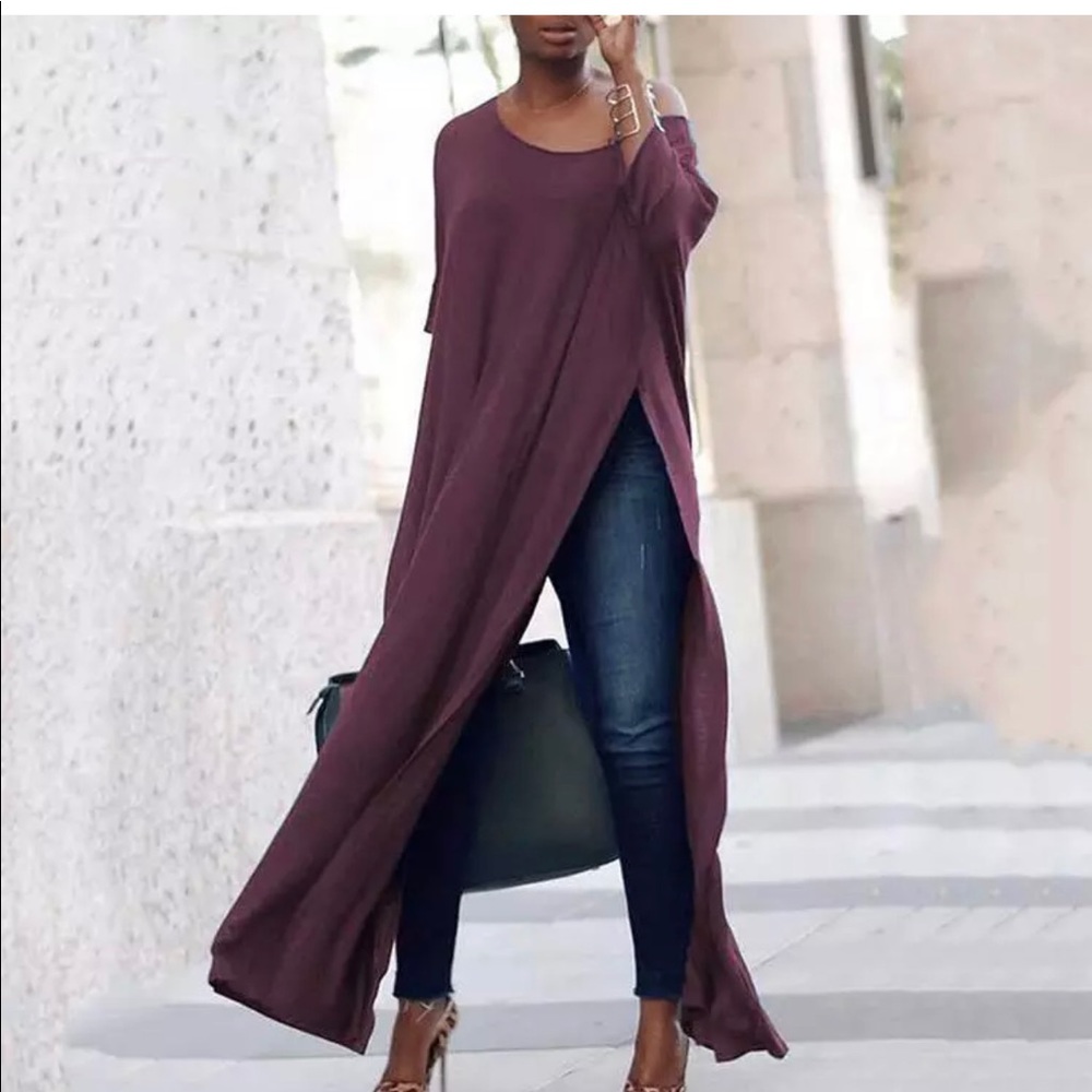 Slit Maxi Shirt - Picture 5 of 10
